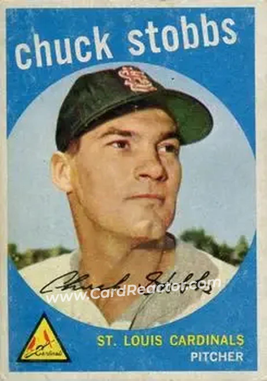 1959 Topps Venezuelan #26 - Chuck Stobbs - St. Louis Cardinals - Front