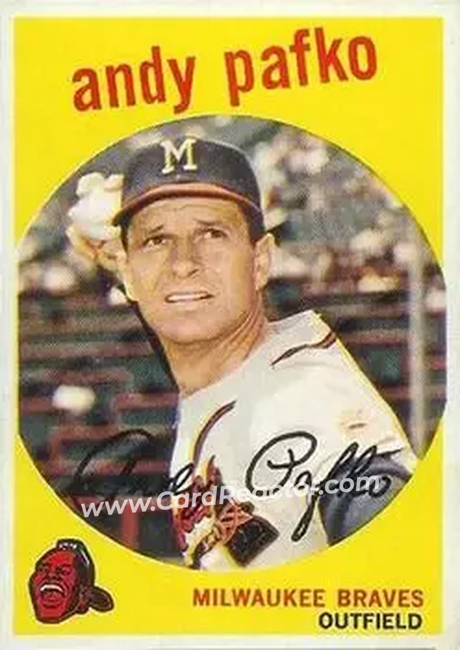 1959 Topps Venezuelan #27 - Andy Pafko - Milwaukee Braves - Front 1959 Topps Venezuelan #27 - Andy Pafko - Milwaukee Braves - Front