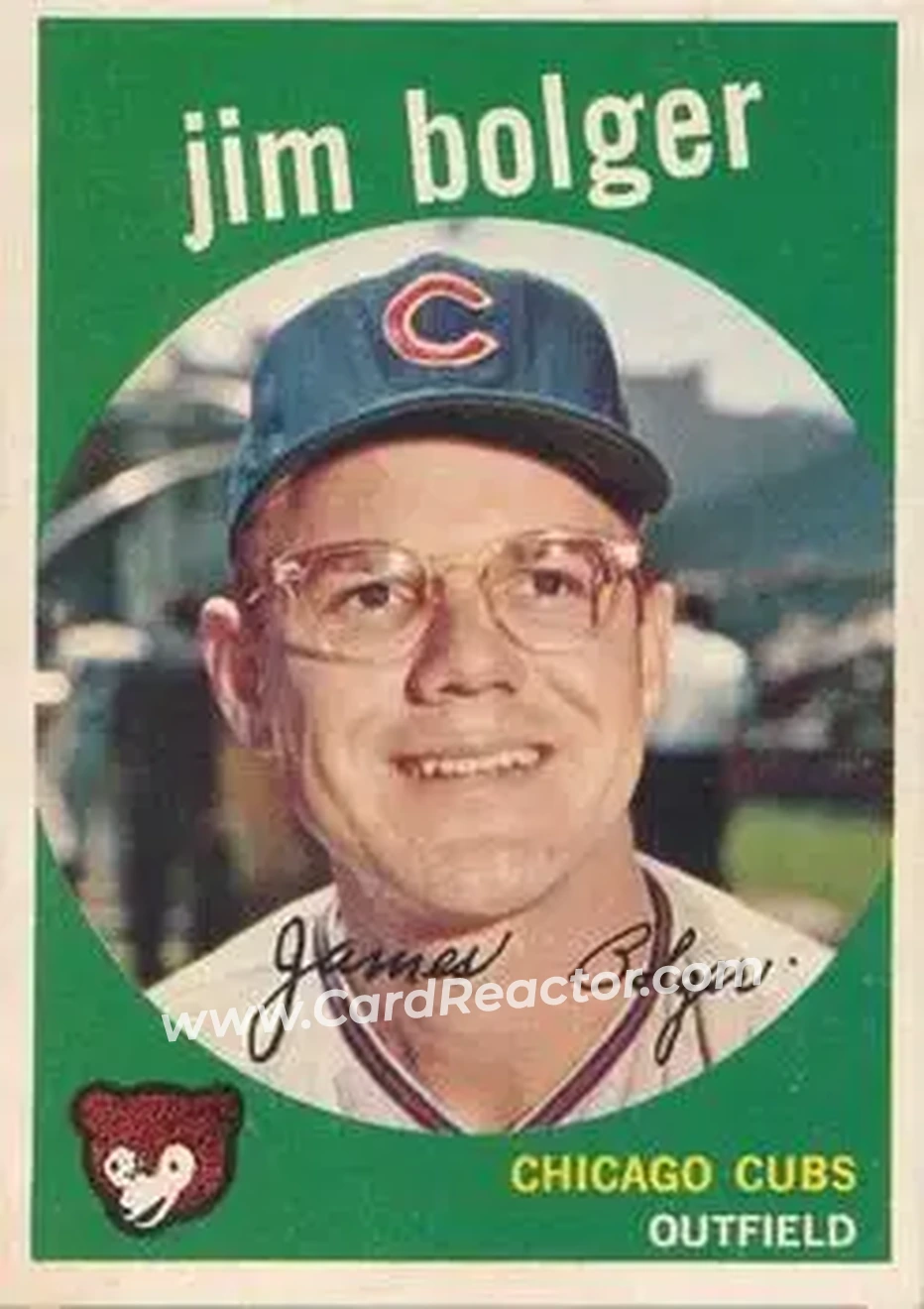 1959 Topps Venezuelan #29 - Jim Bolger - Chicago Cubs - Front