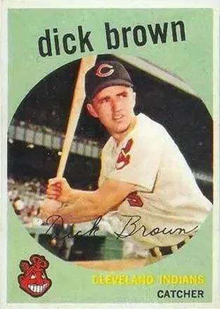 1959 Topps Venezuelan #61 - Dick Brown - Cleveland Indians