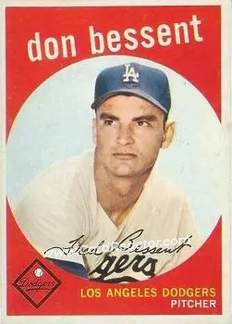 1959 Topps Venezuelan #71 - Don Bessent - Los Angeles Dodgers - Front