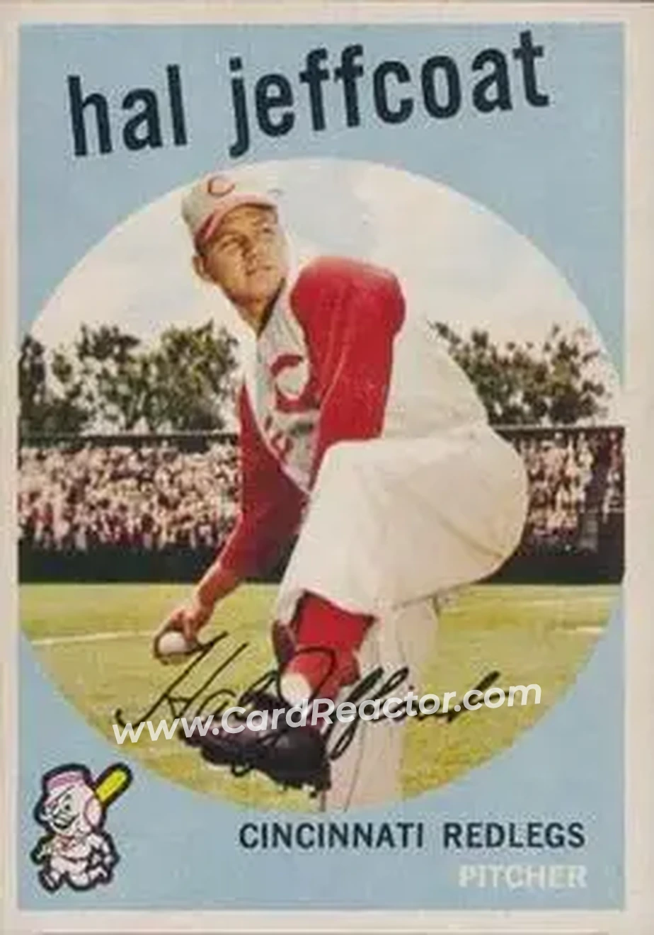 1959 Topps Venezuelan #81 - Hal Jeffcoat - Cincinnati Redlegs - Front 1959 Topps Venezuelan #81 - Hal Jeffcoat - Cincinnati Redlegs - Front