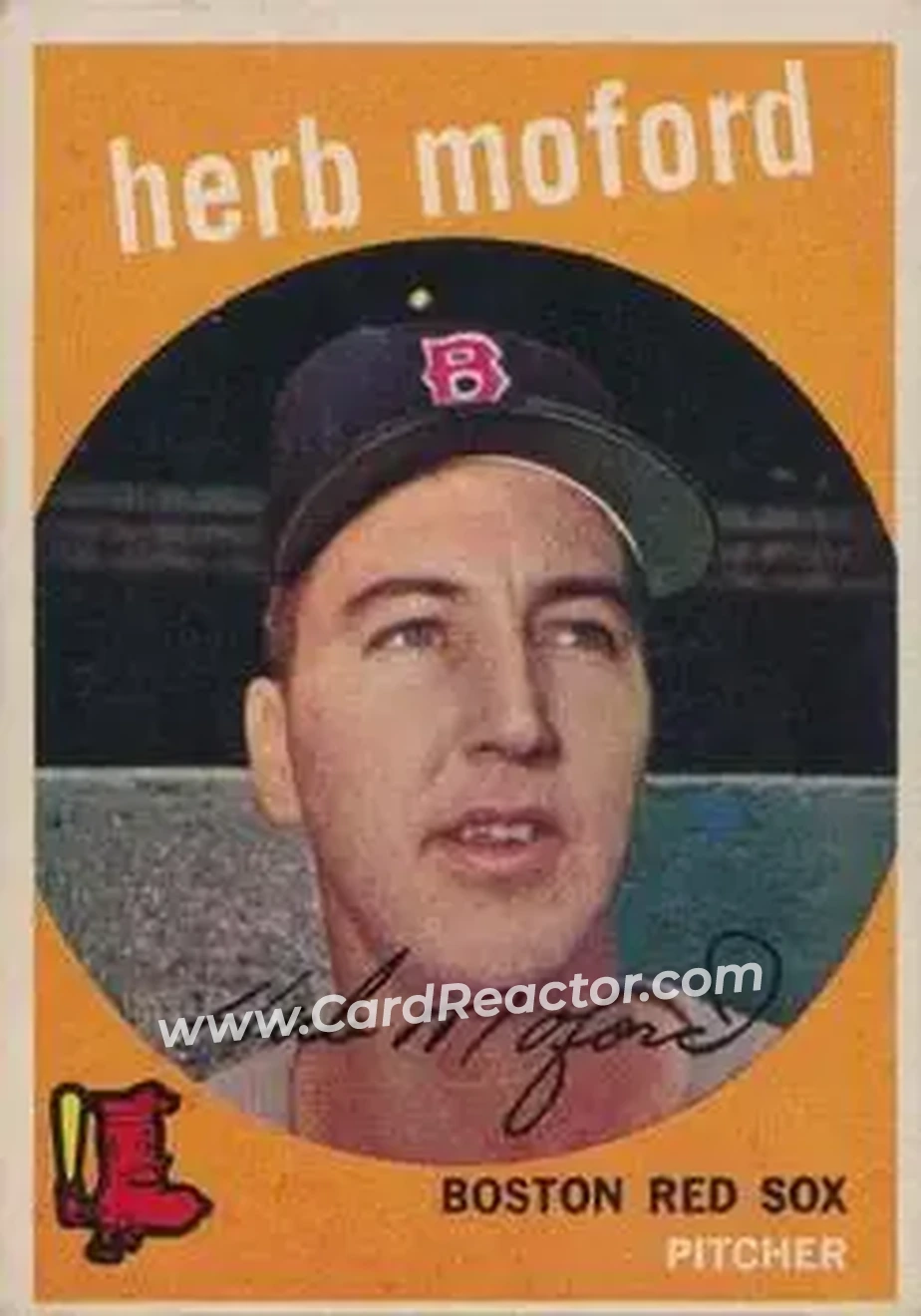 1959 Topps Venezuelan #91 - Herb Moford - Boston Red Sox - Front