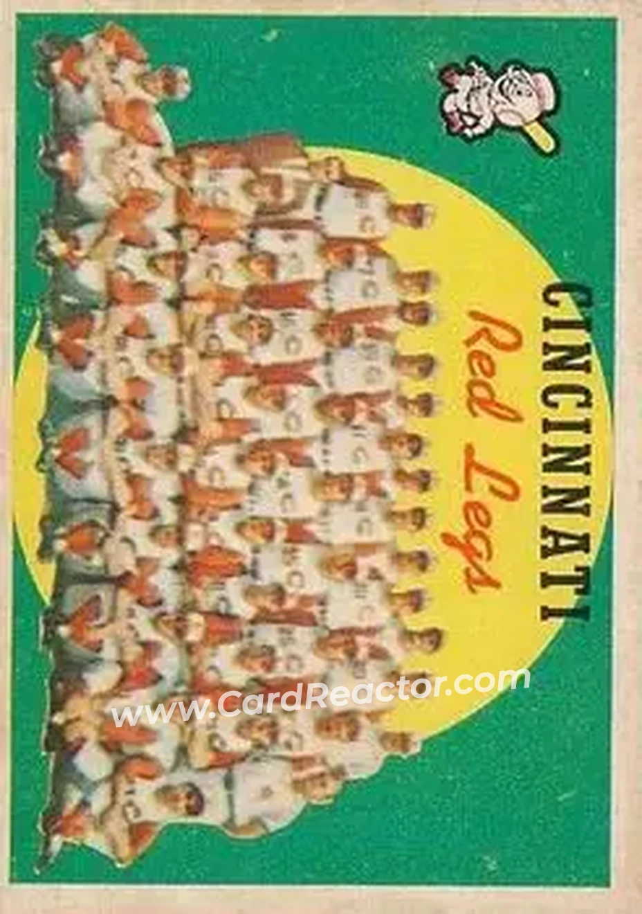1959 Topps Venezuelan #111 - Cincinnati Redlegs CL, TC - Cincinnati Redlegs - Cincinnati Redlegs - Front