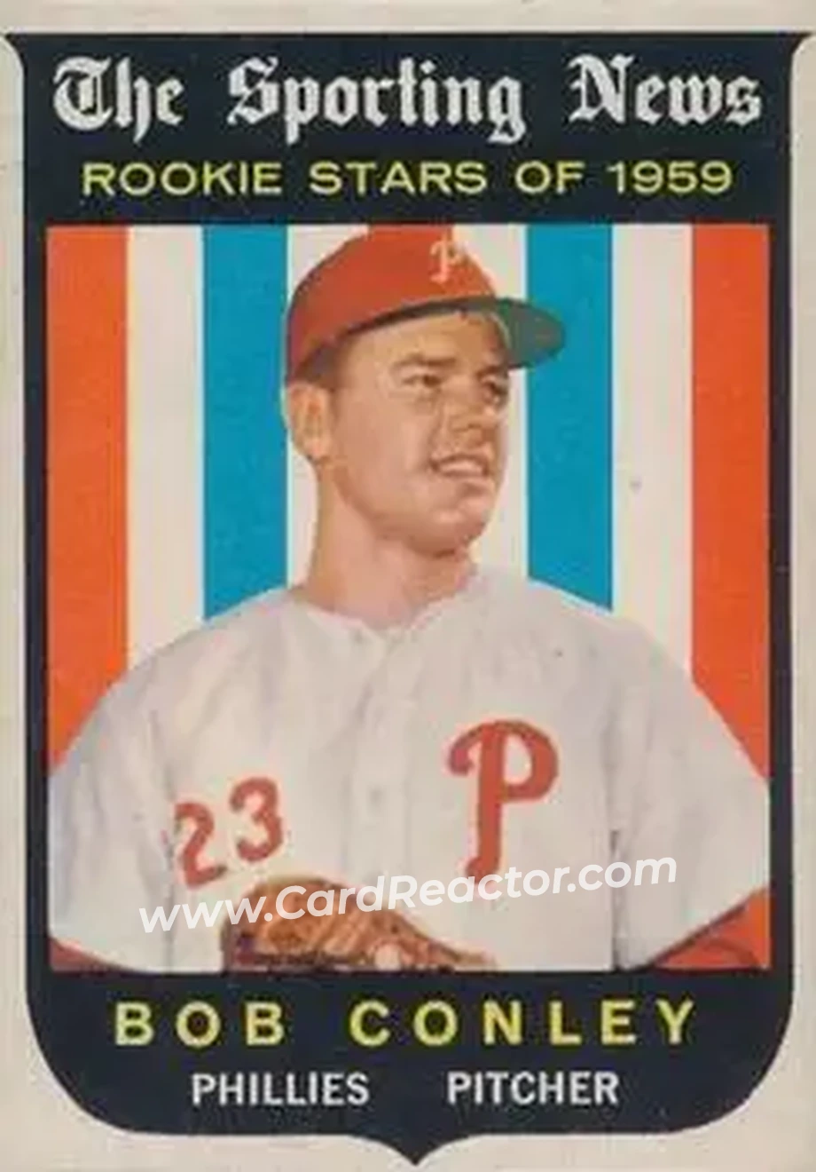 1959 Topps Venezuelan #121 - Bob Conley - Philadelphia Phillies - Front