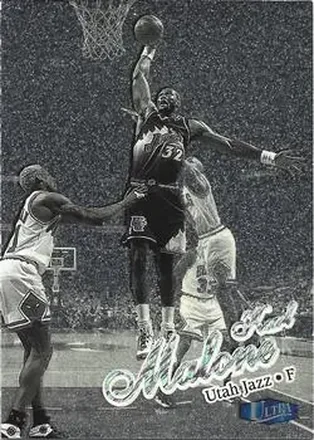 1997-98 Ultra - Platinum Medallion #12P - Karl Malone - Utah Jazz