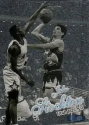 1997-98 Ultra - Platinum Medallion #30P - John Stockton - Utah Jazz