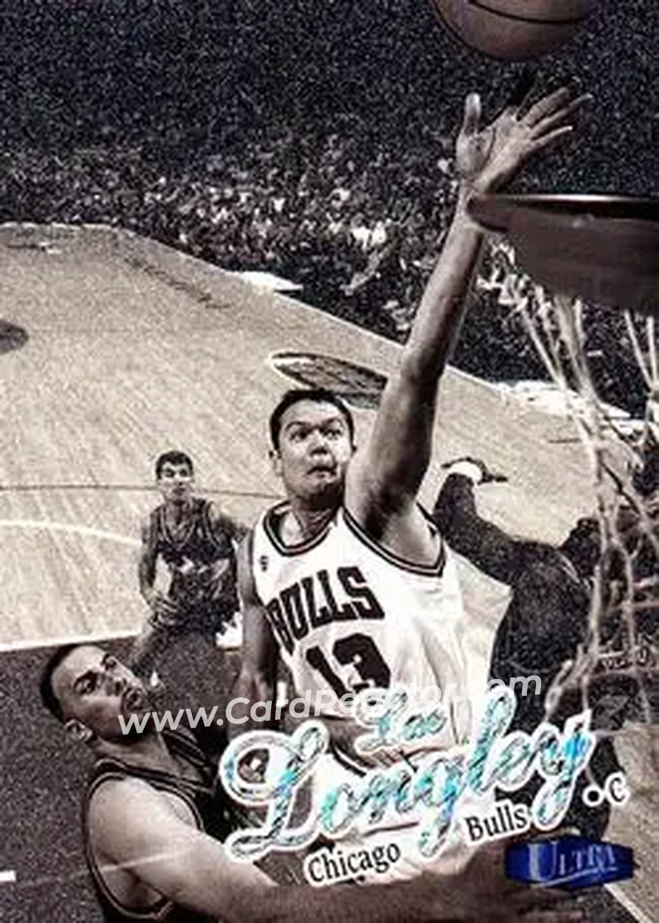 1997-98 Ultra - Platinum Medallion #32P - Luc Longley - Chicago Bulls - Front