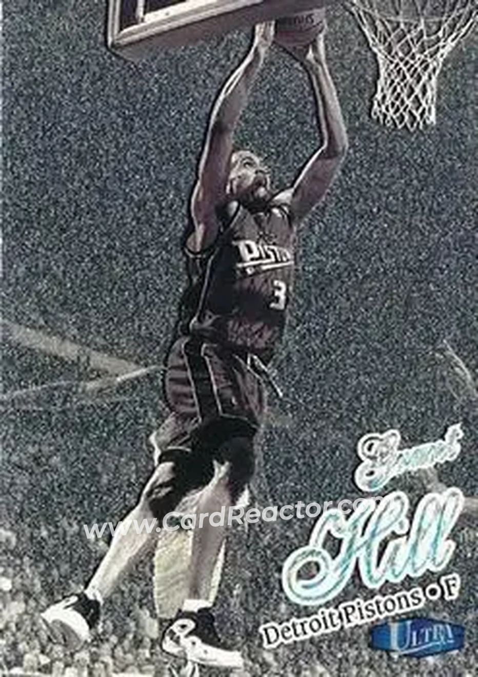 1997-98 Ultra - Platinum Medallion #33P - Grant Hill - Detroit Pistons - Front