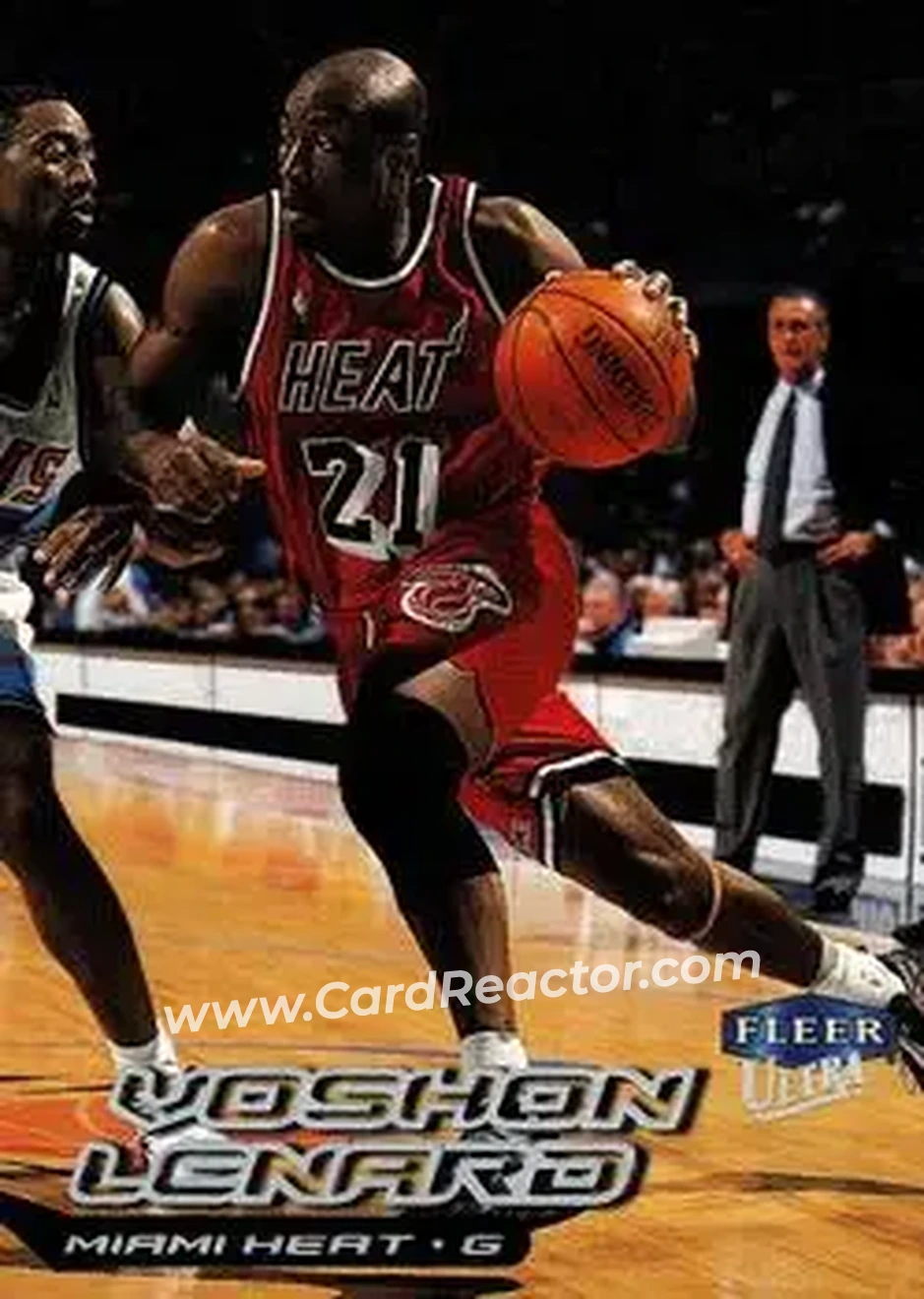 1999-00 Ultra #105 - Voshon Lenard - Miami Heat - Front