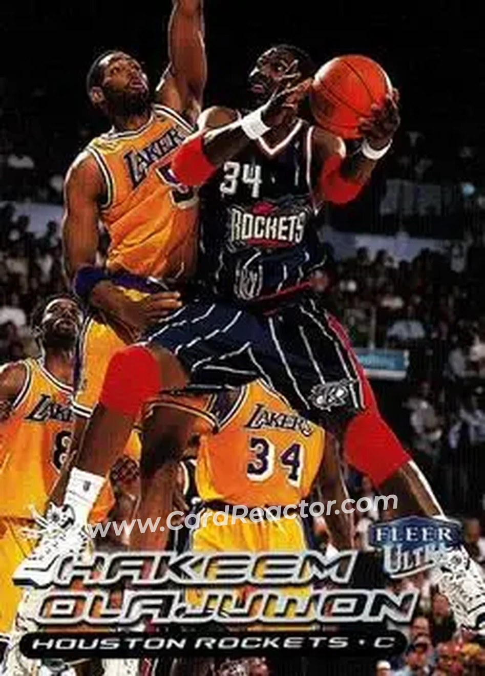 1999-00 Ultra #107 - Hakeem Olajuwon - Houston Rockets - Front