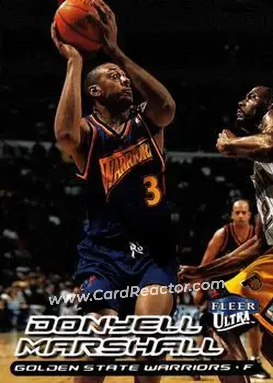 1999-00 Ultra #116 - Donyell Marshall - Golden State Warriors - Front 1999-00 Ultra #116 - Donyell Marshall - Golden State Warriors - Front