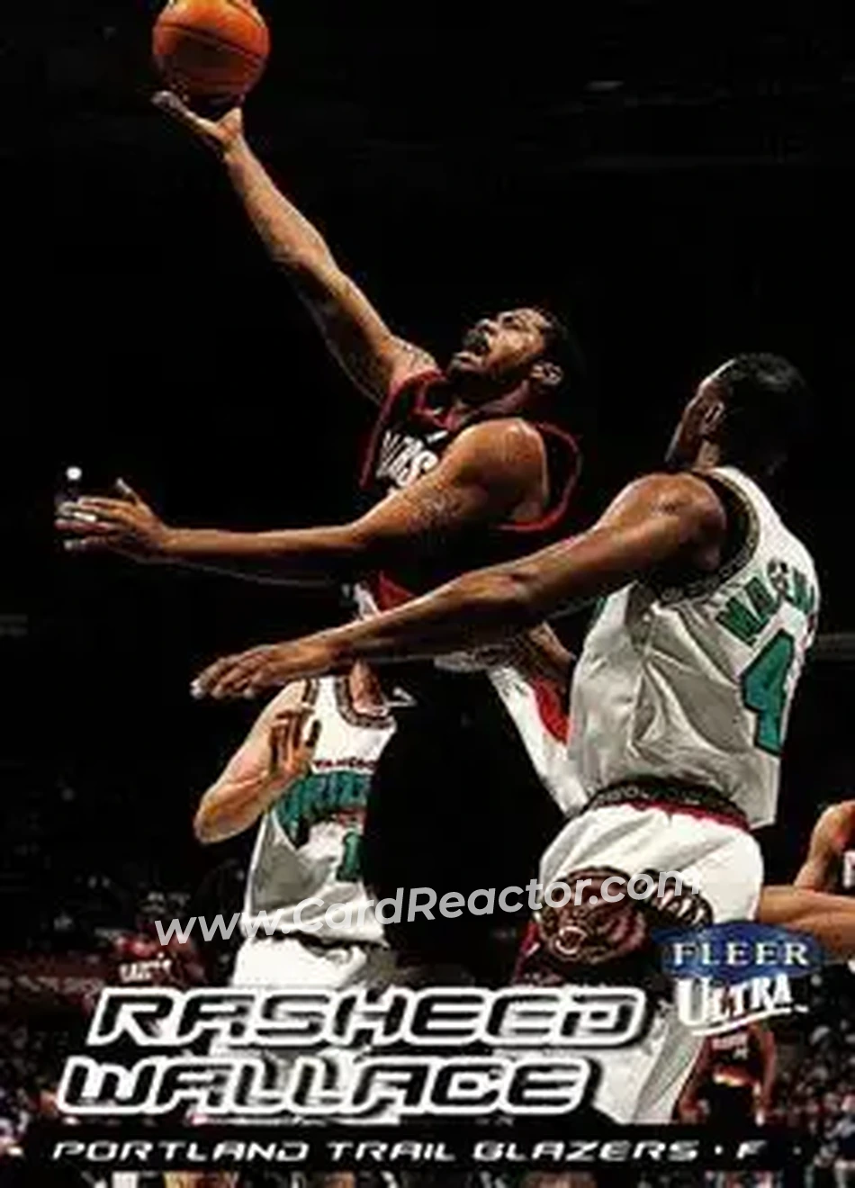 1999-00 Ultra #118 - Rasheed Wallace - Portland Trail Blazers - Front 1999-00 Ultra #118 - Rasheed Wallace - Portland Trail Blazers - Front