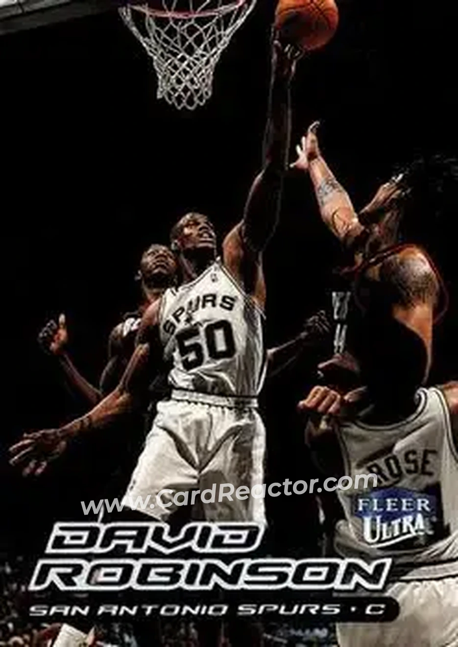 1999-00 Ultra #125 - David Robinson - San Antonio Spurs - Front 1999-00 Ultra #125 - David Robinson - San Antonio Spurs - Front