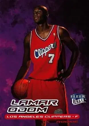 1999-00 Ultra #135 - Lamar Odom - Los Angeles Clippers 1999-00 Ultra #135 - Lamar Odom - Los Angeles Clippers