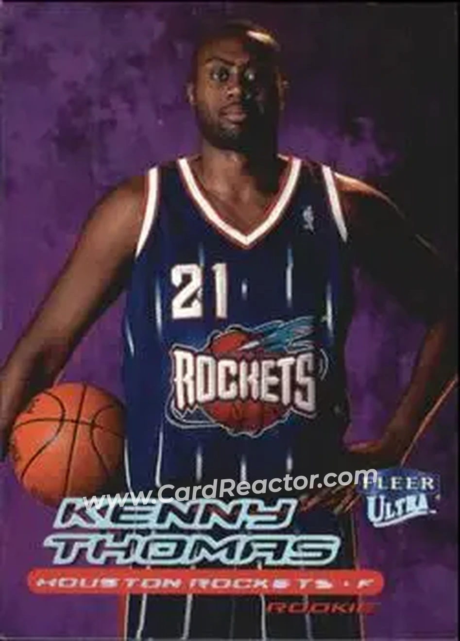 1999-00 Ultra #147 - Kenny Thomas - Houston Rockets - Front