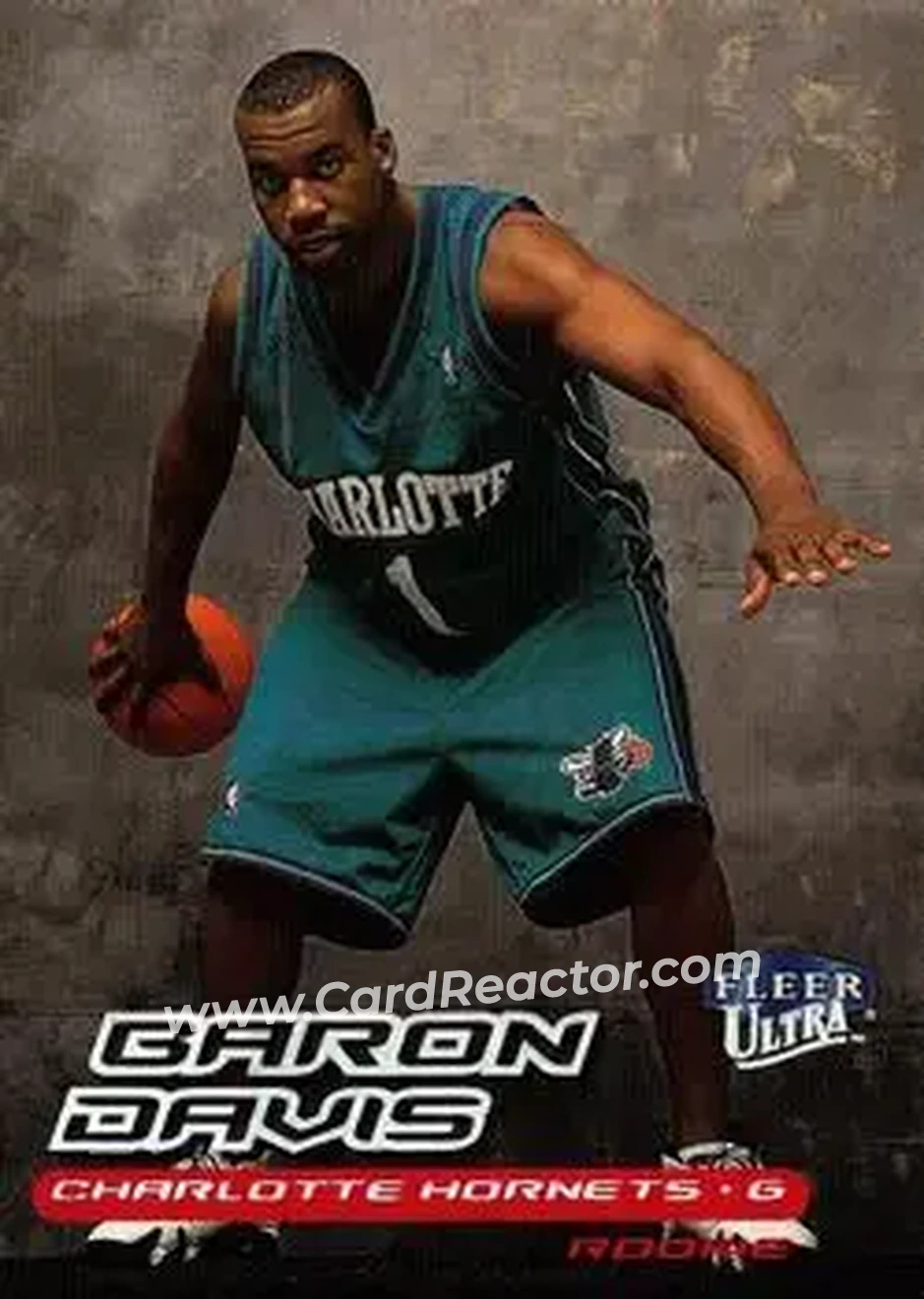 1999-00 Ultra #150 - Baron Davis - Charlotte Hornets - Front