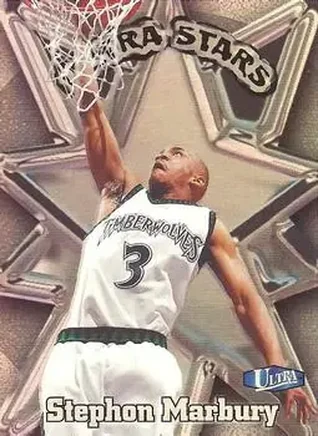 1997-98 Ultra - Ultra Stars #5 US - Stephon Marbury - Minnesota Timberwolves 1997-98 Ultra - Ultra Stars #5 US - Stephon Marbury - Minnesota Timberwolves