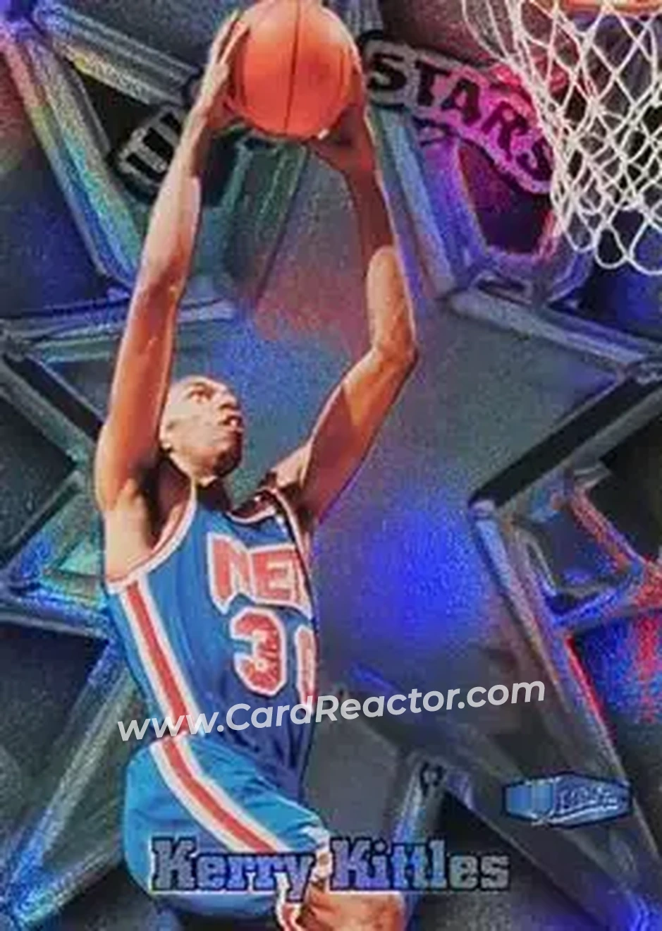 1997-98 Ultra - Ultra Stars #13 US - Kerry Kittles - New Jersey Nets - Front 1997-98 Ultra - Ultra Stars #13 US - Kerry Kittles - New Jersey Nets - Front