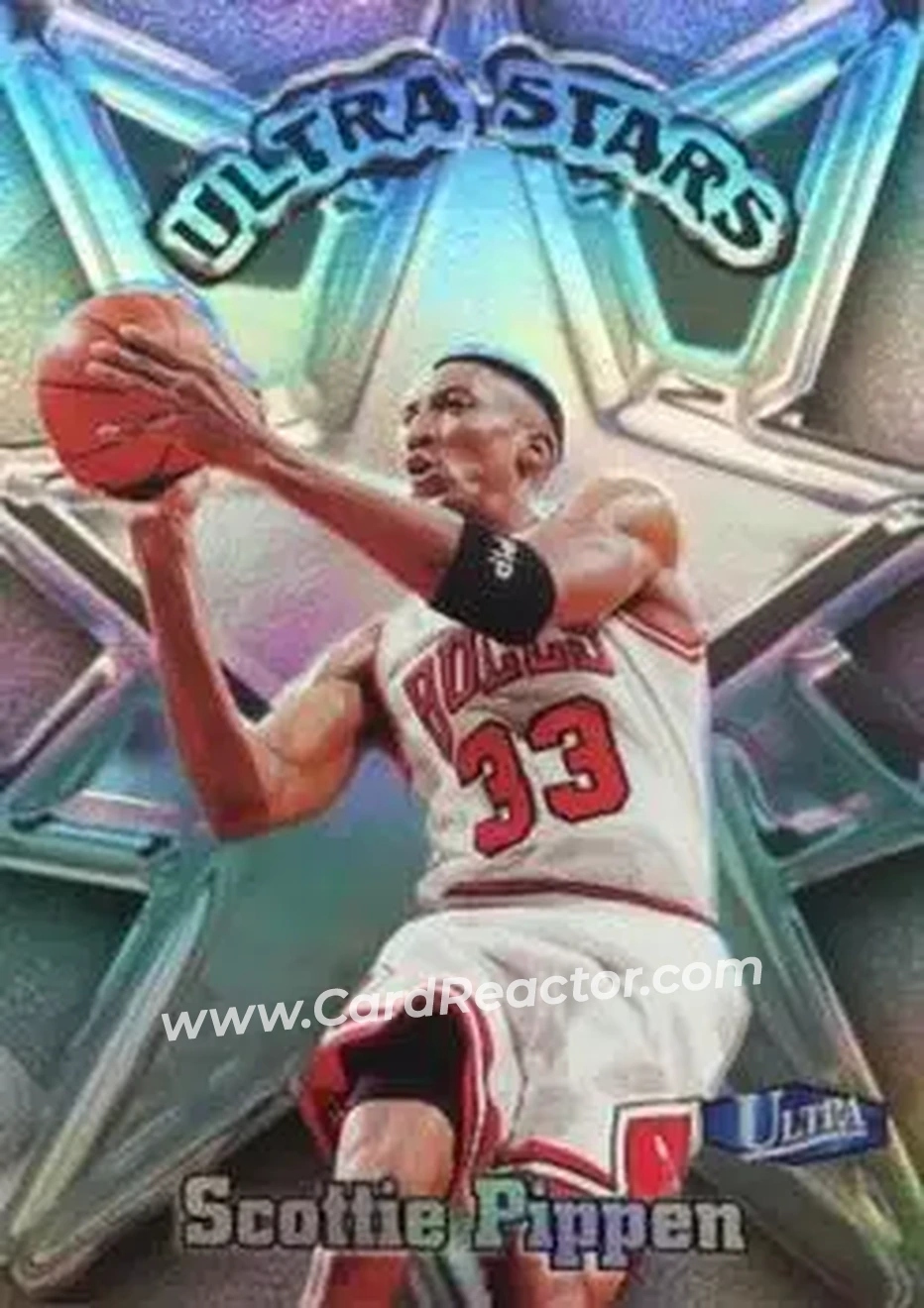 1997-98 Ultra - Ultra Stars #15 US - Scottie Pippen - Chicago Bulls - Front 1997-98 Ultra - Ultra Stars #15 US - Scottie Pippen - Chicago Bulls - Front