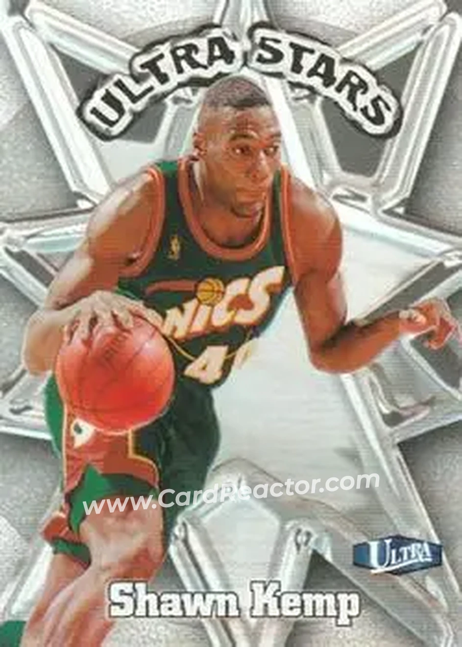 1997-98 Ultra - Ultra Stars #17 US - Shawn Kemp - Seattle SuperSonics - Front