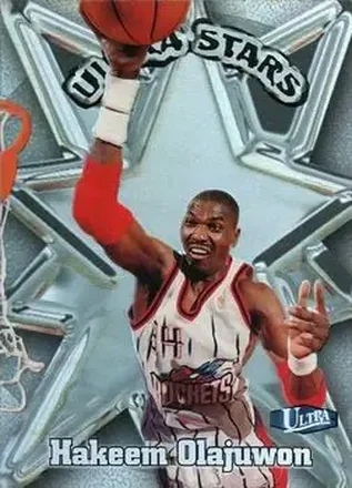 1997-98 Ultra - Ultra Stars #18 US - Hakeem Olajuwon - Houston Rockets
