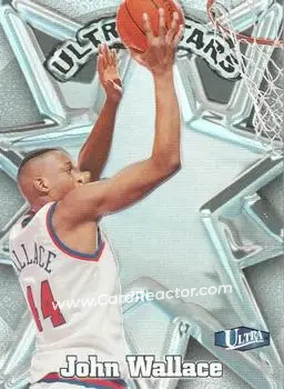 1997-98 Ultra - Ultra Stars #20 US - John Wallace - New York Knicks - Front 1997-98 Ultra - Ultra Stars #20 US - John Wallace - New York Knicks - Front