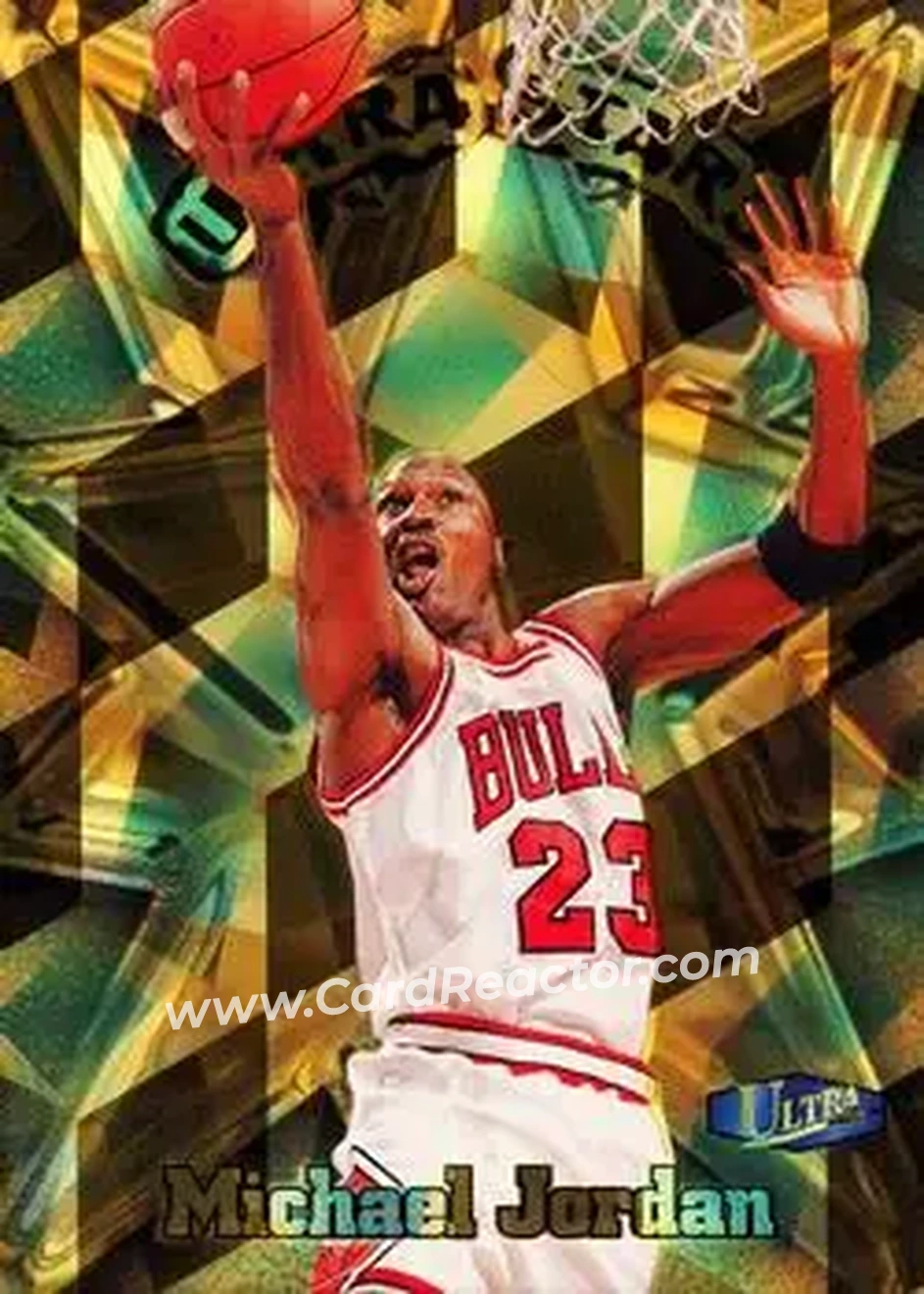1997-98 Ultra - Ultra Stars Gold #1 US - Michael Jordan - Chicago Bulls - Front