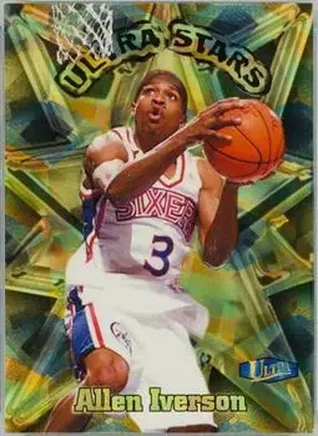 1997-98 Ultra - Ultra Stars Gold #2 US - Allen Iverson - Philadelphia 76ers
