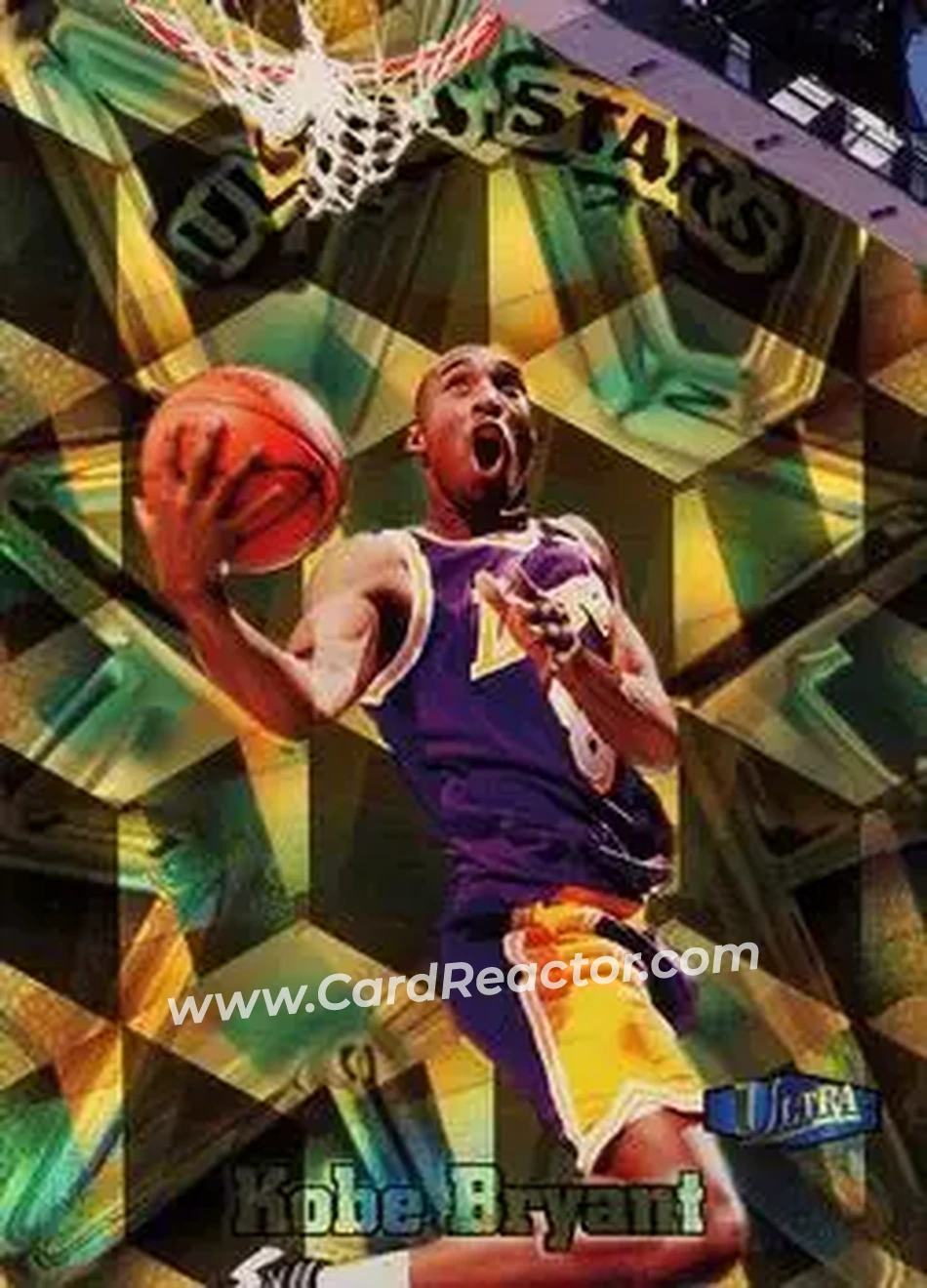 1997-98 Ultra - Ultra Stars Gold #3 US - Kobe Bryant - Los Angeles Lakers - Front