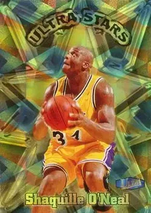 1997-98 Ultra - Ultra Stars Gold #4 US - Shaquille O'Neal - Los Angeles Lakers