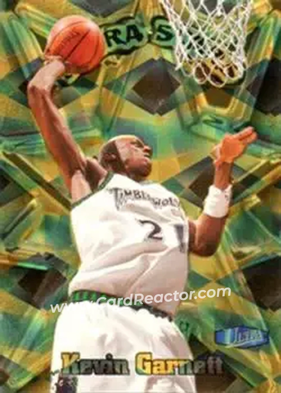 1997-98 Ultra - Ultra Stars Gold #8 US - Kevin Garnett - Minnesota Timberwolves - Front