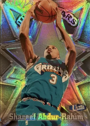 1997-98 Ultra - Ultra Stars Gold #9 US - Shareef Abdur-Rahim - Vancouver Grizzlies