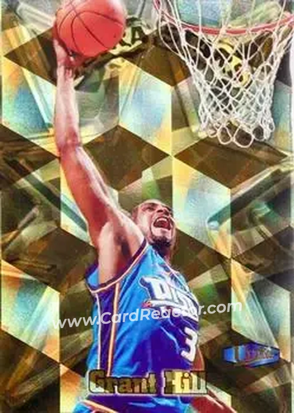 1997-98 Ultra - Ultra Stars Gold #12 US - Grant Hill - Detroit Pistons - Front