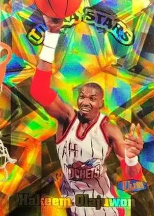 1997-98 Ultra - Ultra Stars Gold #18 US - Hakeem Olajuwon - Houston Rockets
