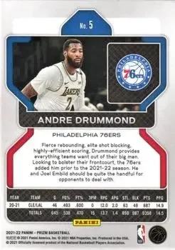 Back of Andre Drummond