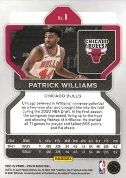 Back of Patrick Williams