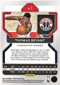 Back of Thomas Bryant