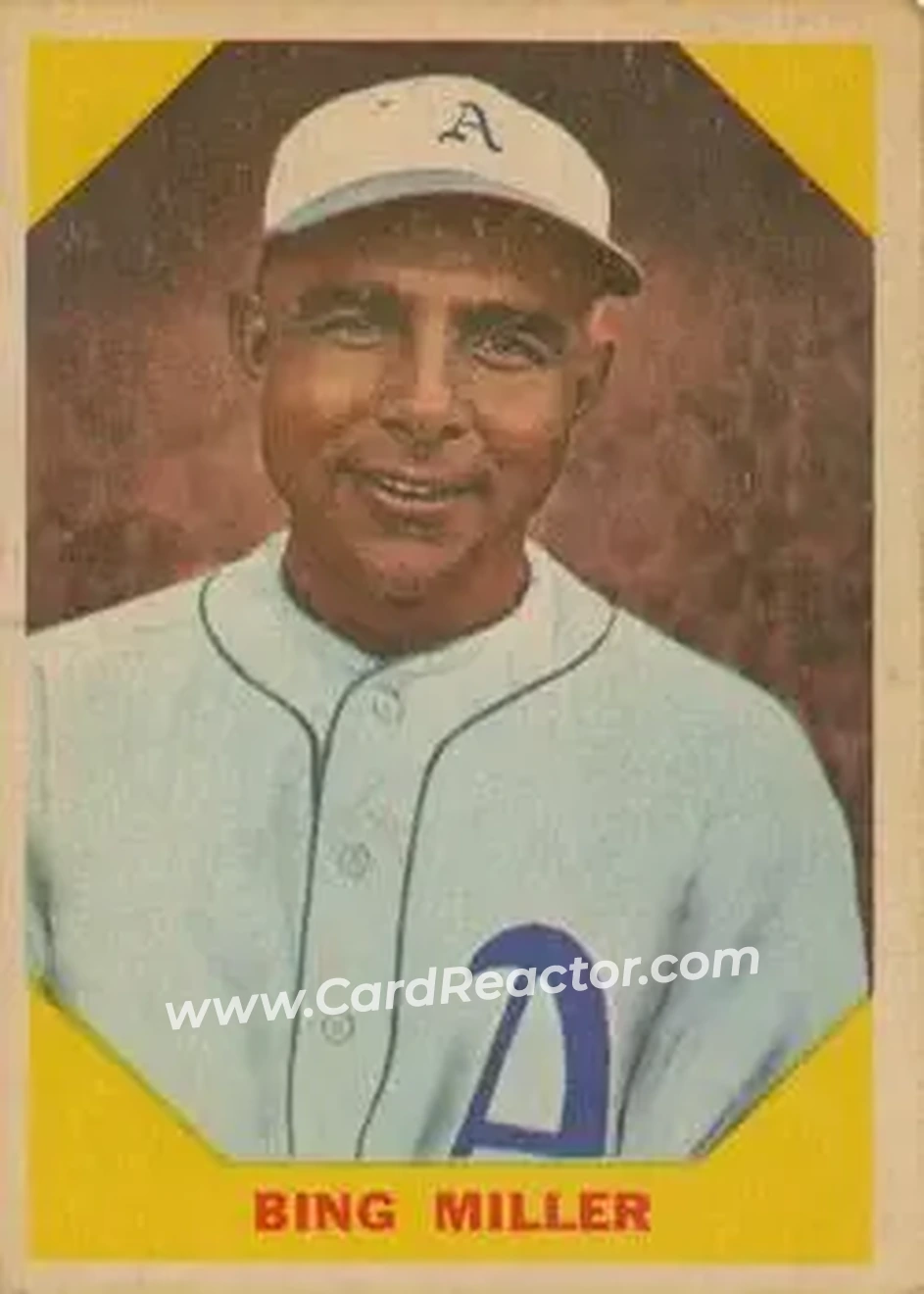1960 Fleer Baseball Greats #39 - Edmund “Bing” Miller - Front 1960 Fleer Baseball Greats #39 - Edmund “Bing” Miller - Front