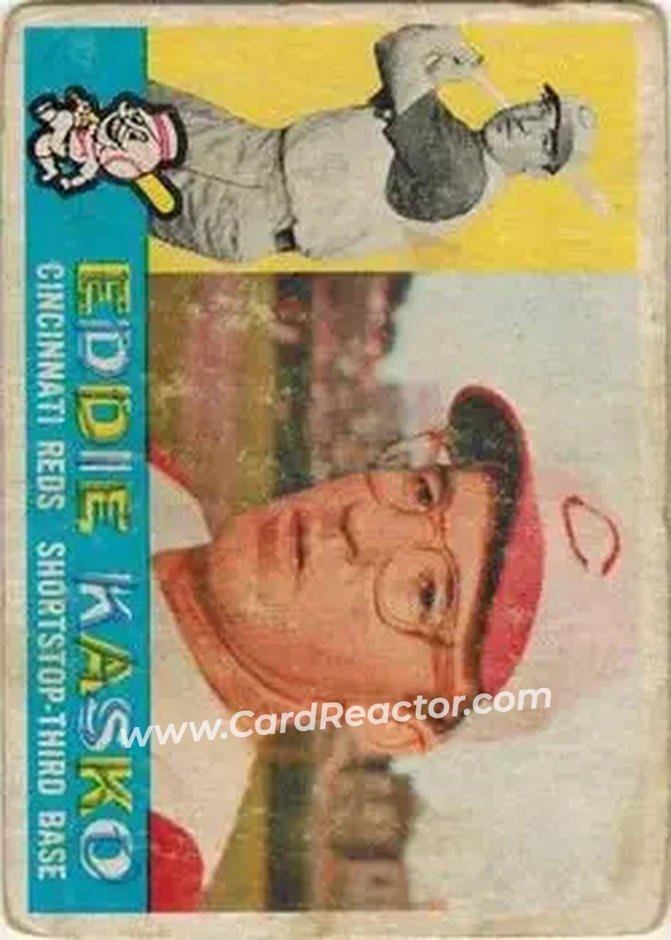 1960 Topps Venezuelan #61 - Eddie Kasko - Cincinnati Reds - Front 1960 Topps Venezuelan #61 - Eddie Kasko - Cincinnati Reds - Front