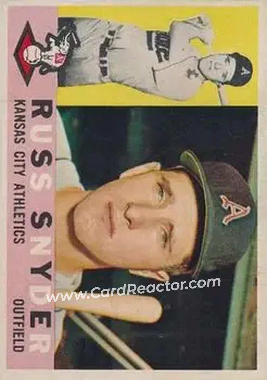 1960 Topps Venezuelan #81 - Russ Snyder - Kansas City Athletics - Front