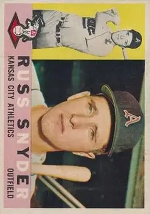 1960 Topps Venezuelan #81 - Russ Snyder - Kansas City Athletics 1960 Topps Venezuelan #81 - Russ Snyder - Kansas City Athletics