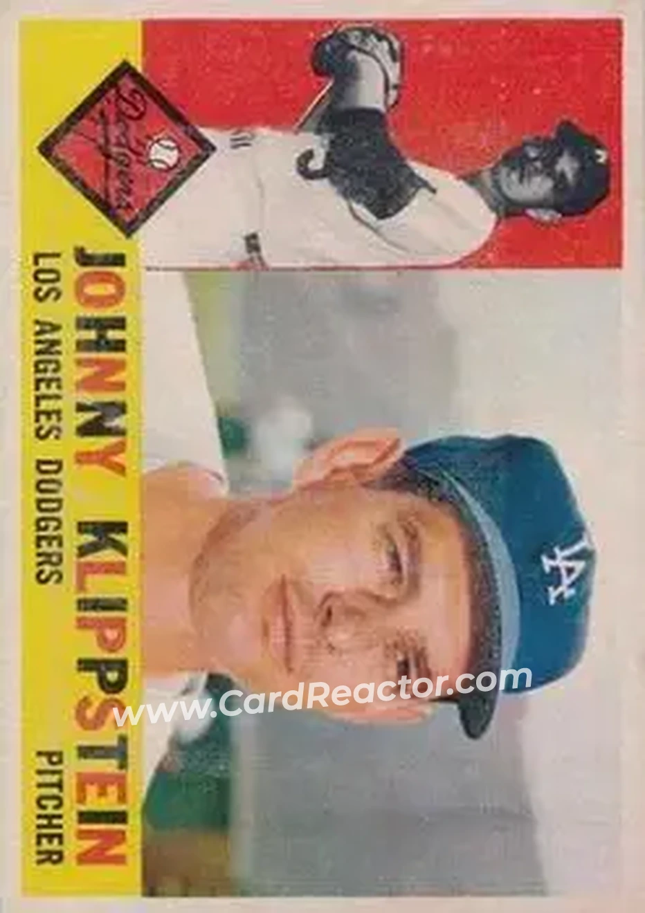 1960 Topps Venezuelan #191 - Johnny Klippstein - Los Angeles Dodgers - Front 1960 Topps Venezuelan #191 - Johnny Klippstein - Los Angeles Dodgers - Front