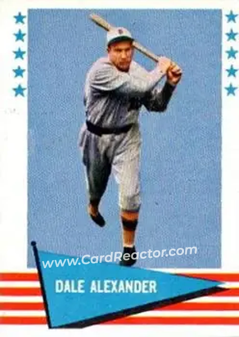 1961 Fleer Baseball Greats (F418-3) #91 - Dale Alexander - Detroit Tigers - Front 1961 Fleer Baseball Greats (F418-3) #91 - Dale Alexander - Detroit Tigers - Front