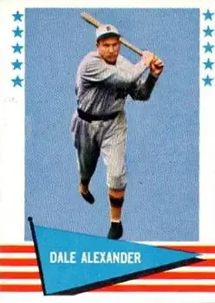 1961 Fleer Baseball Greats (F418-3) #91 - Dale Alexander - Detroit Tigers