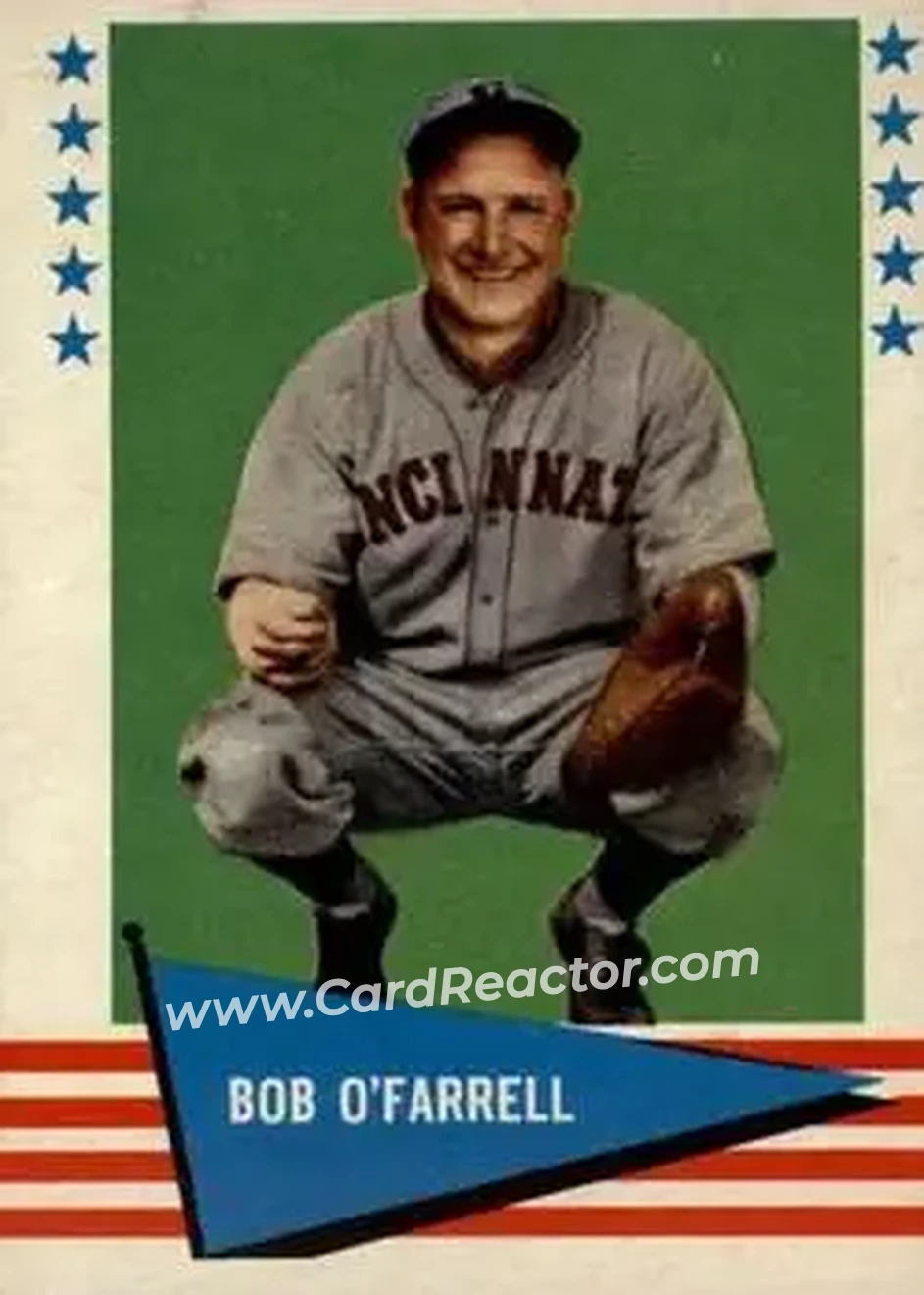 1961 Fleer Baseball Greats (F418-3) #131 - Bob O'Farrell - Cincinnati Reds - Front