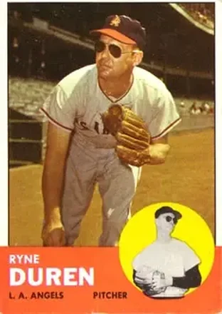1963 Topps #17 - Ryne Duren - Los Angeles Angels