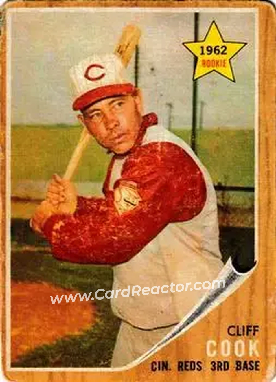 1962 Topps Venezuelan #41 - Cliff Cook - Cincinnati Reds - Front
