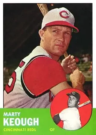 1963 Topps #21 - Marty Keough - Cincinnati Reds