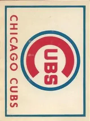 1961 Fleer Baseball Greats (F418-3) - Team Decals #NNO - Chicago Cubs - Chicago Cubs - Chicago Cubs